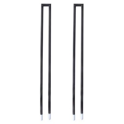 Aşırı sıcaklık ortamları için U şeklinde SiC ısıtma elemanları Temperatörü 600C-1400C
