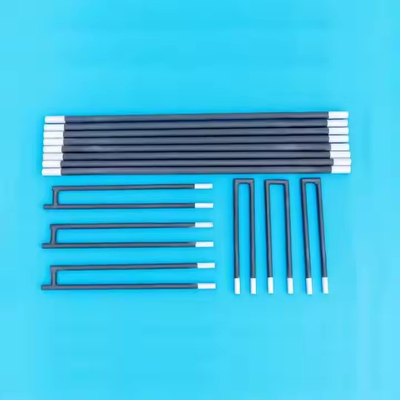 1400C elektrikli fırın yüksek sıcaklığa dayanıklı çubuk silikon karbit boru ısıtma elemanları sic ısıtıcı