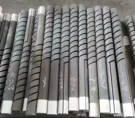 1500~1625°C Derece Çift Spiral Sic Elemeni Yüksek Sıcaklığa Direniş Silikon Karbid Isıtma Elemeni Fırın için