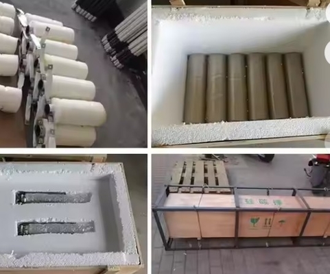 1500~1625°C Derece Çift Spiral Sic Elemeni Yüksek Sıcaklığa Direniş Silikon Karbid Isıtma Elemeni Fırın için