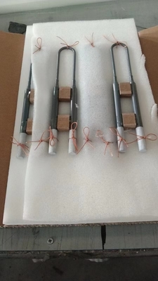 Molibden Disilikat Elektrik Isıtma Elemeni düz U W tipi Mosi2 ısıtıcısı Fırın için