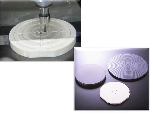 Kesinlik Seramik Parçalar Yarım iletken Wafer Chuck
