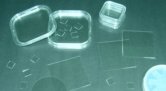 Erimiş Silika Kuvars Gofret Borofloat Pyrex 7740 Soda Kireç Cam BK7 Dahil Cam Gofret